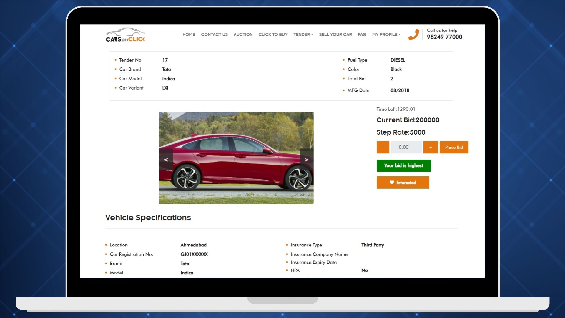 Portfolio Screen Shot