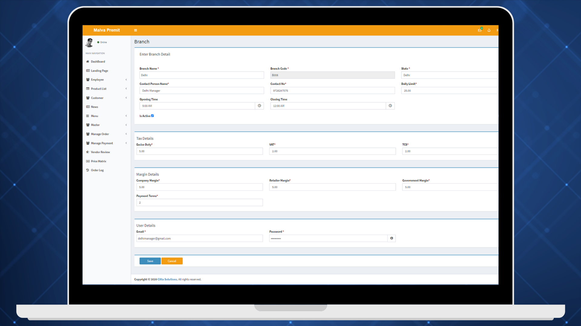 Portfolio Screen Shot