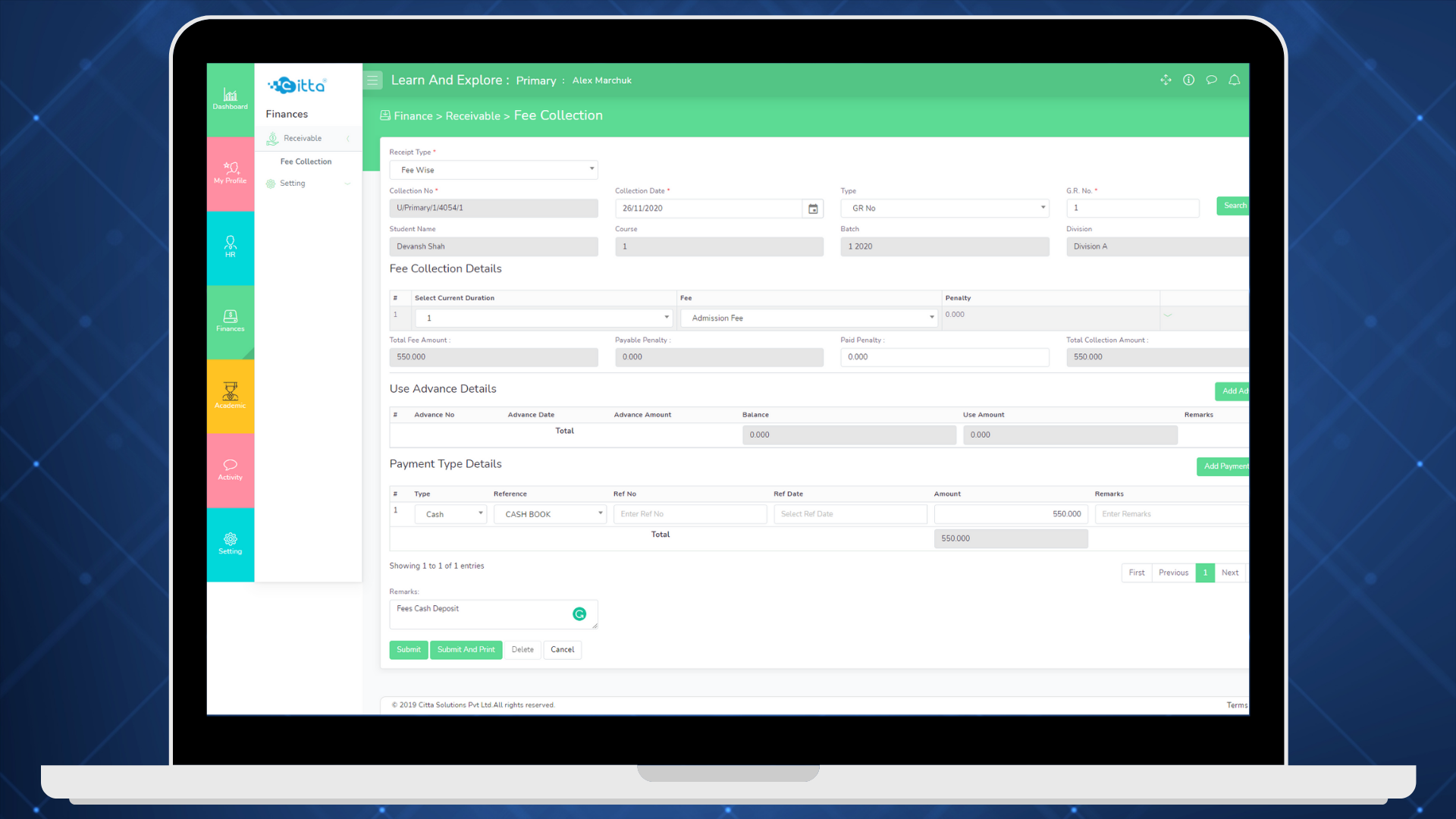 Portfolio Screen Shot