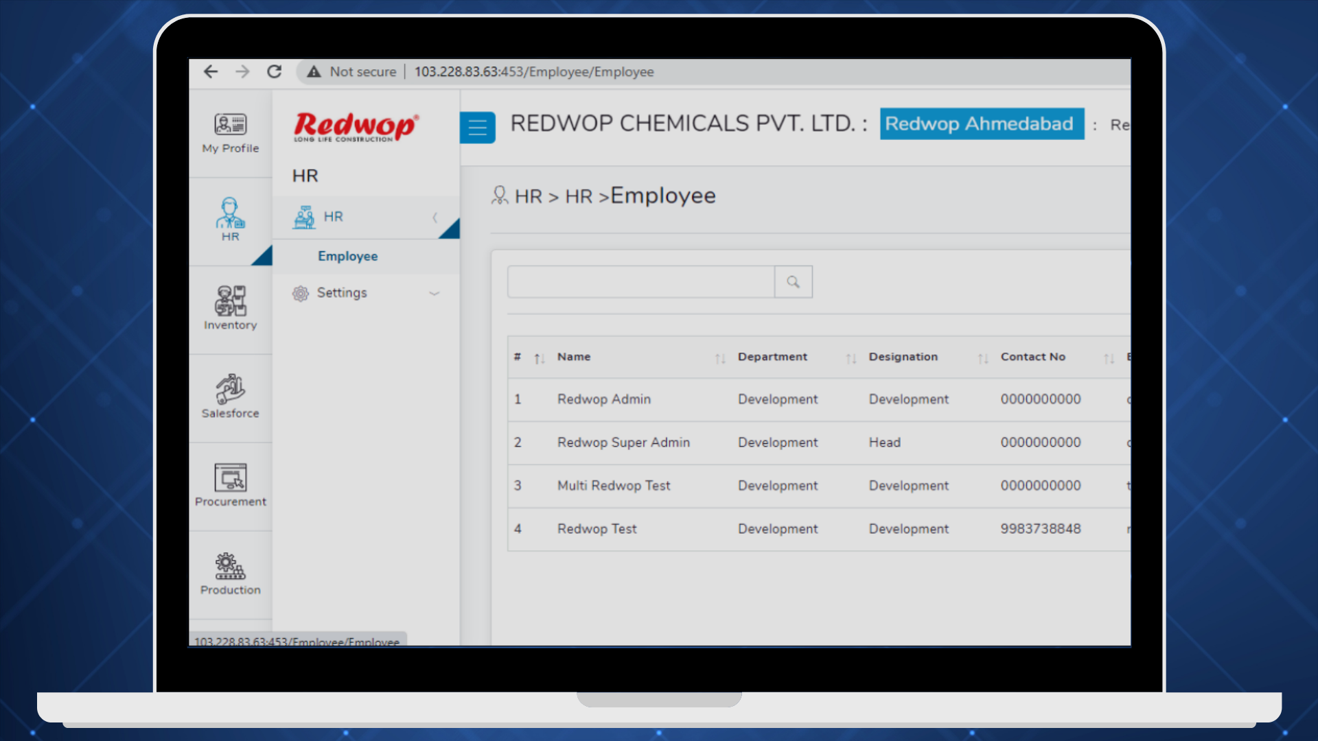 Portfolio Screen Shot