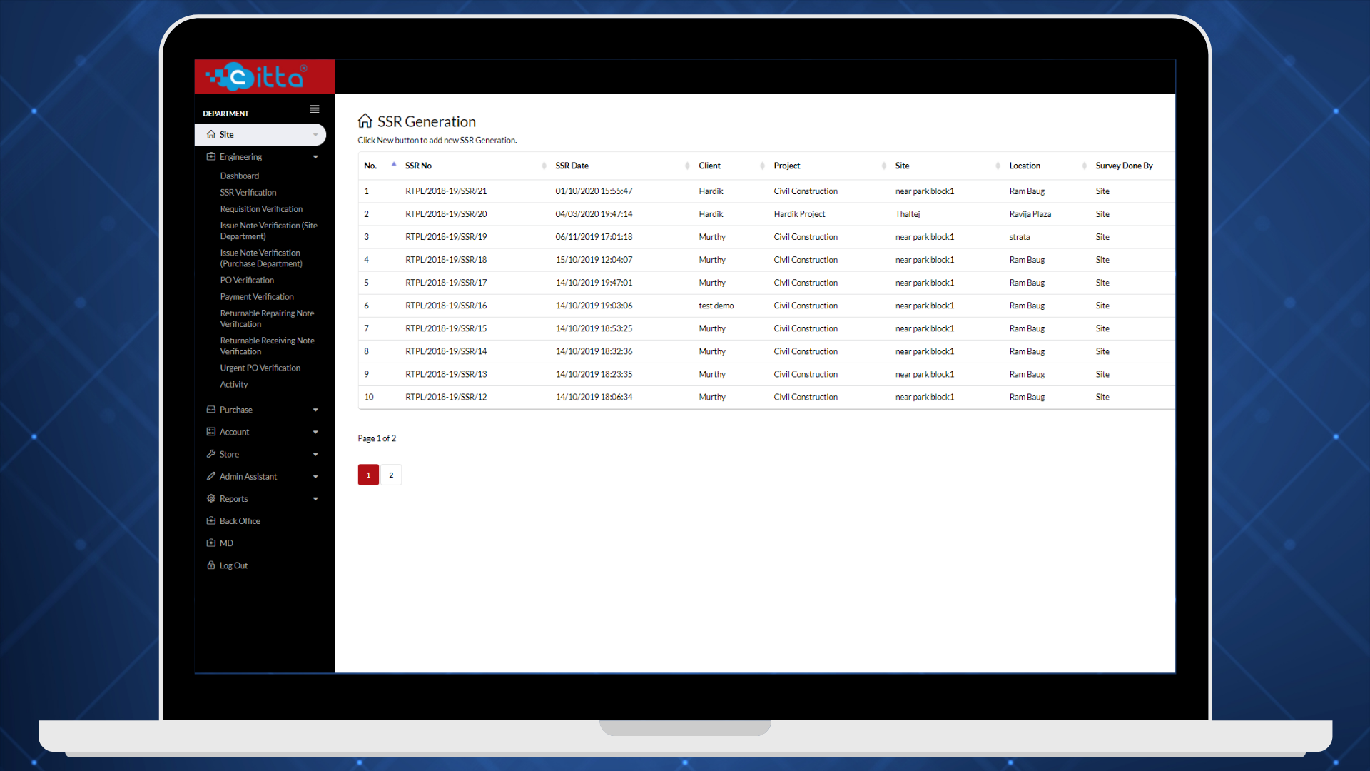 Portfolio Screen Shot