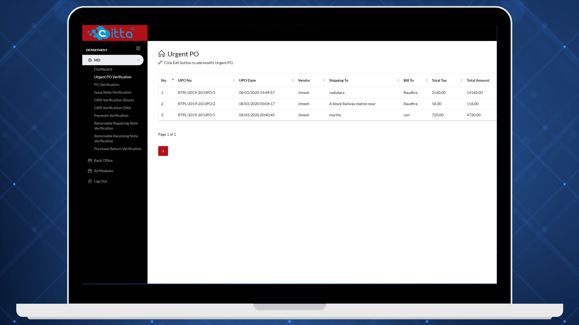 Portfolio Screen Shot