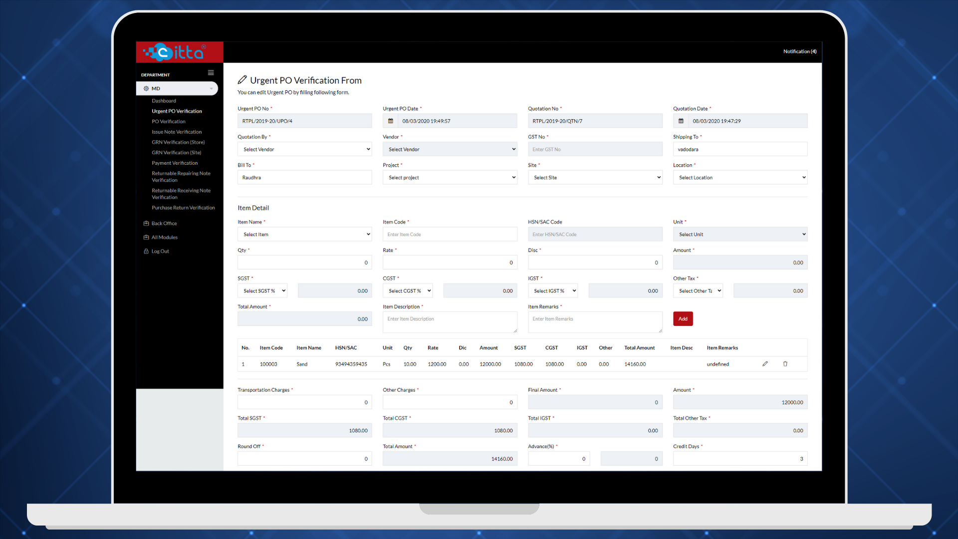 Portfolio Screen Shot