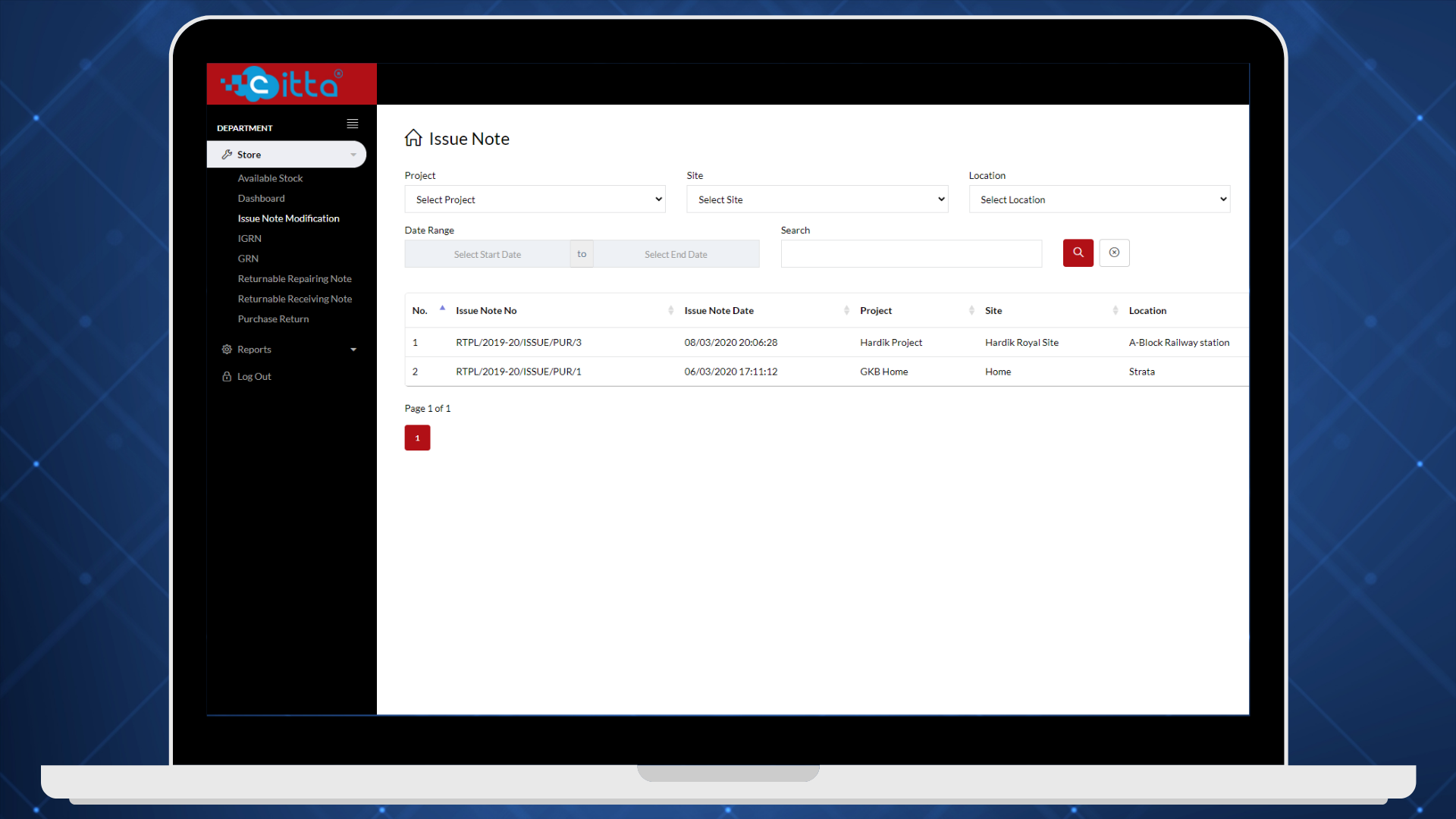 Portfolio Screen Shot