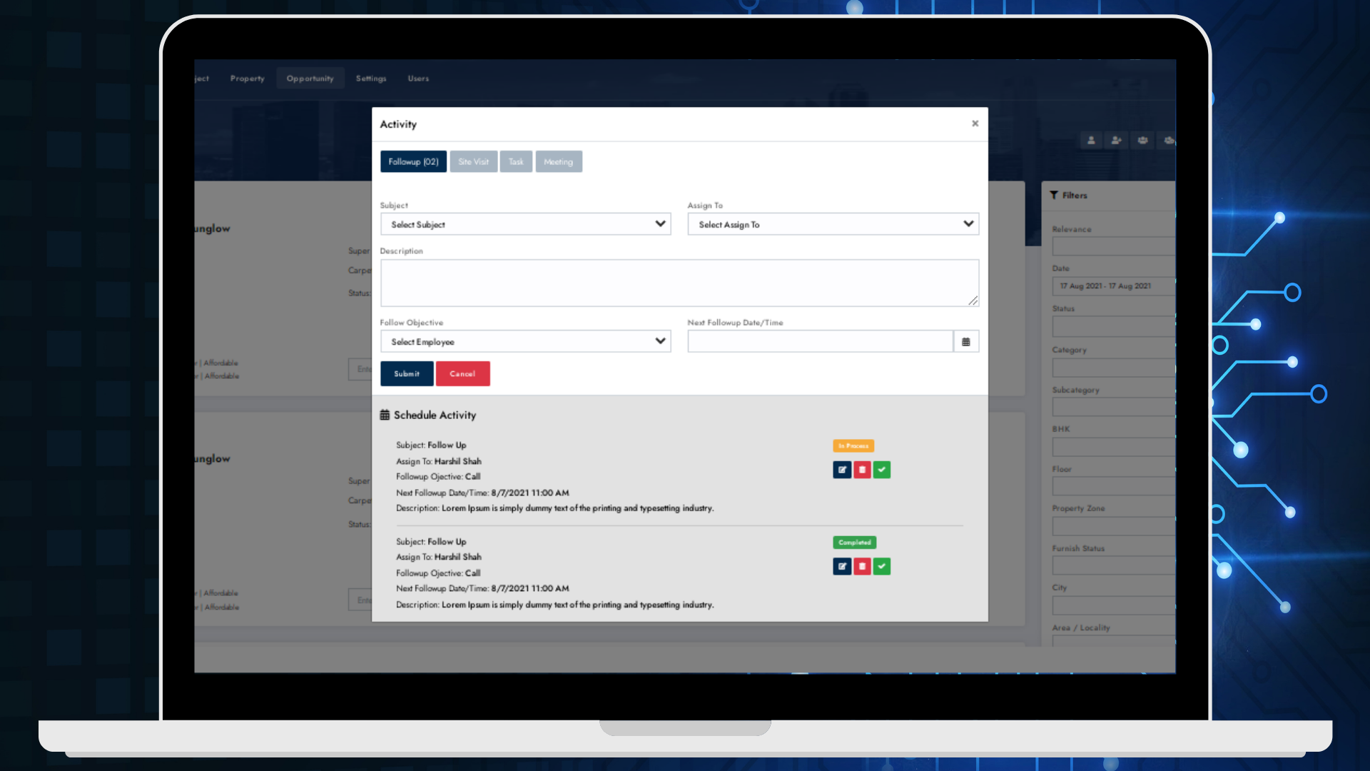Portfolio Screen Shot