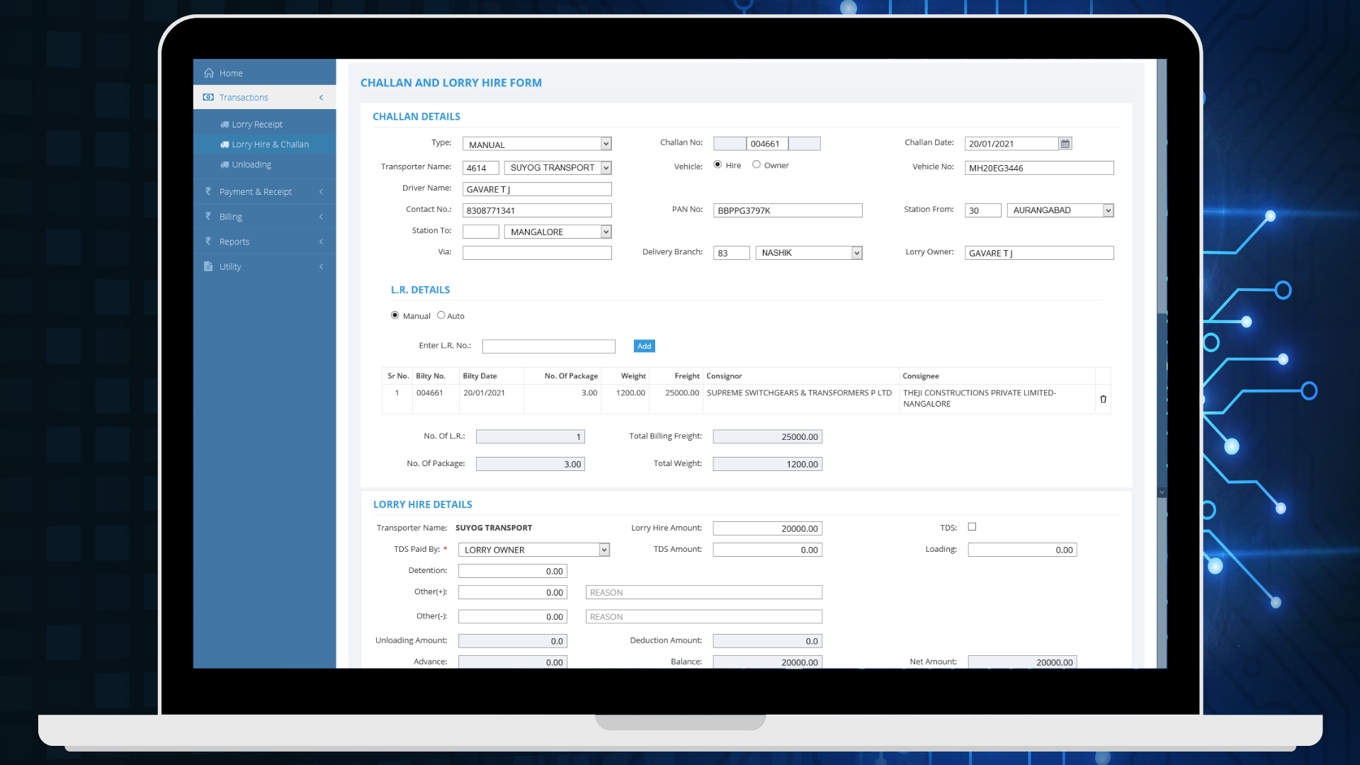 Portfolio Screen Shot