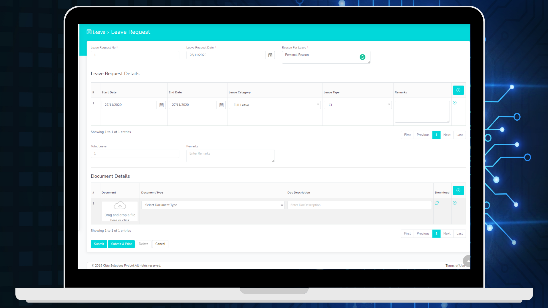 Portfolio Screen Shot
