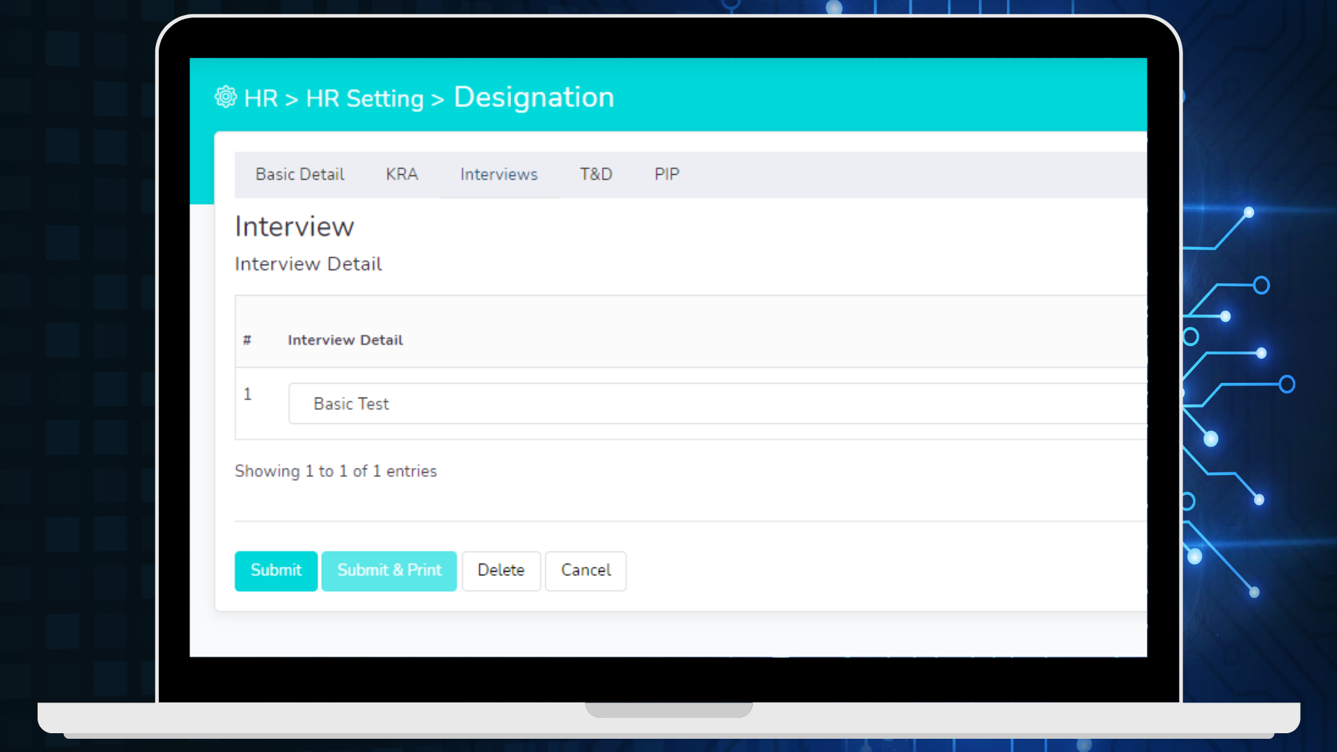 Portfolio Screen Shot