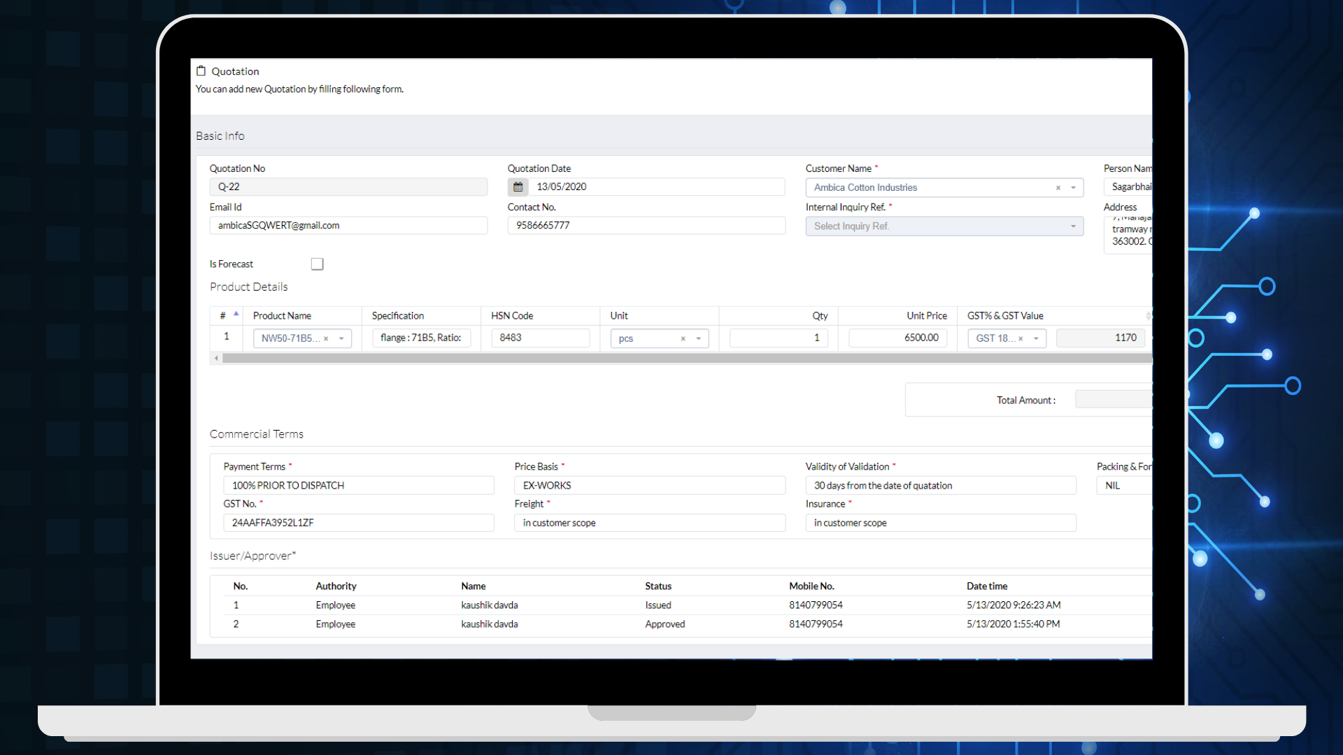 Portfolio Screen Shot