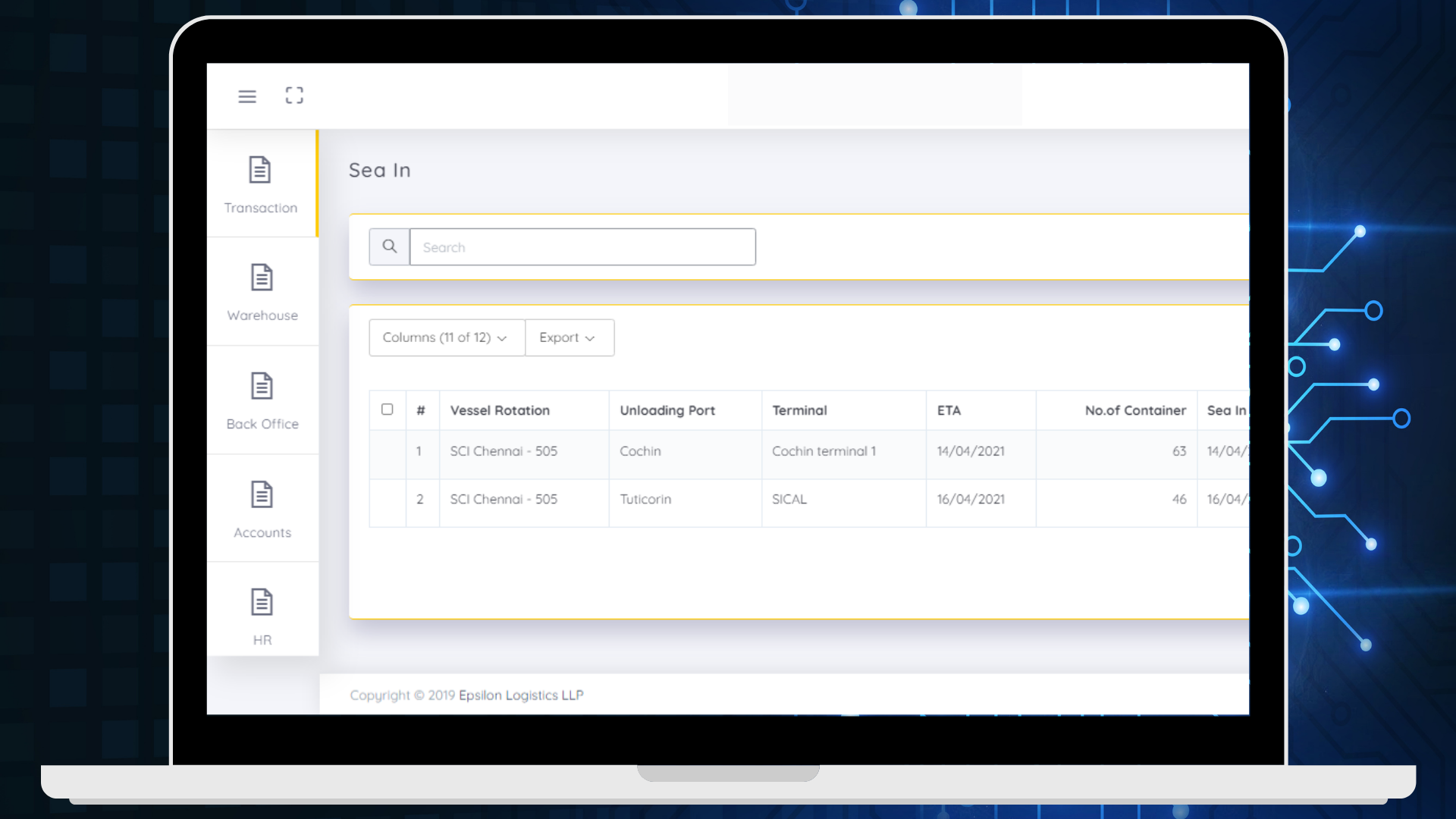 Portfolio Screen Shot